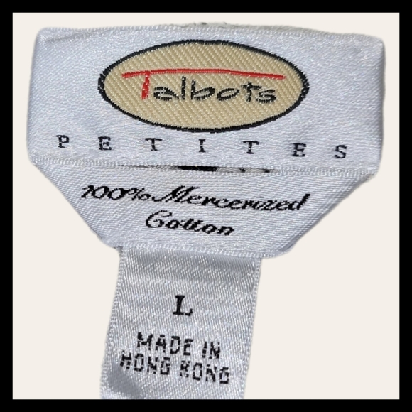 Talbots Petite VNeck 100% Mercerized All Season Cotton Sweater L Free Gi… - Picture 2 of 10